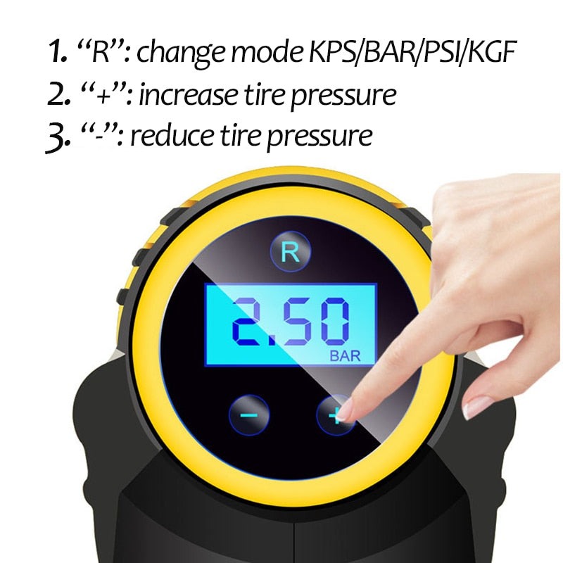 Rechargeable Digital Car Air Compressor Pump