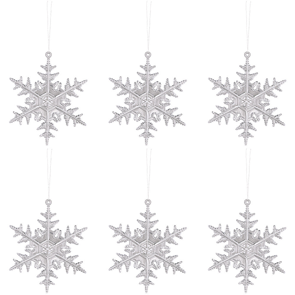 Transparent Snowflake Deer Pendant